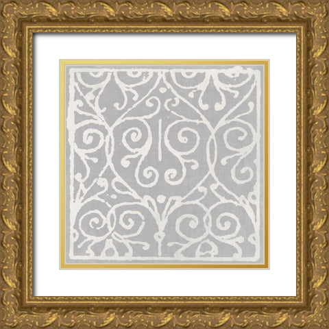 Slate Tryst Gold Ornate Wood Framed Art Print with Double Matting by Sommers, Mindy
