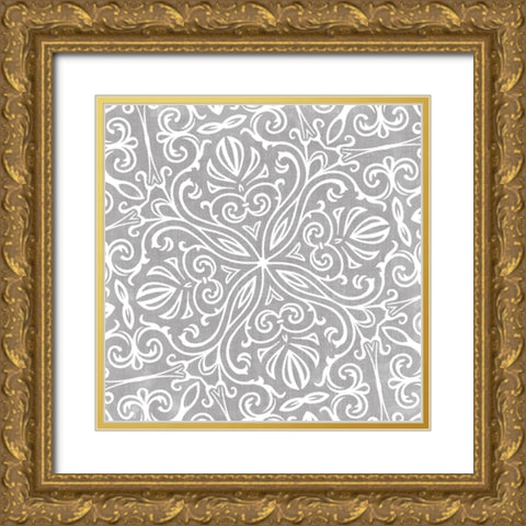 Velvet Slate II Gold Ornate Wood Framed Art Print with Double Matting by Sommers, Mindy