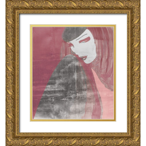 Strike a Pose Gold Ornate Wood Framed Art Print with Double Matting by Sommers, Mindy