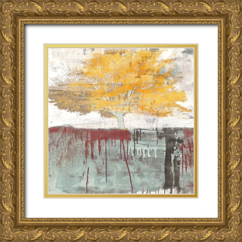 Sign of a Tree Gold Ornate Wood Framed Art Print with Double Matting by Alex, Blanco