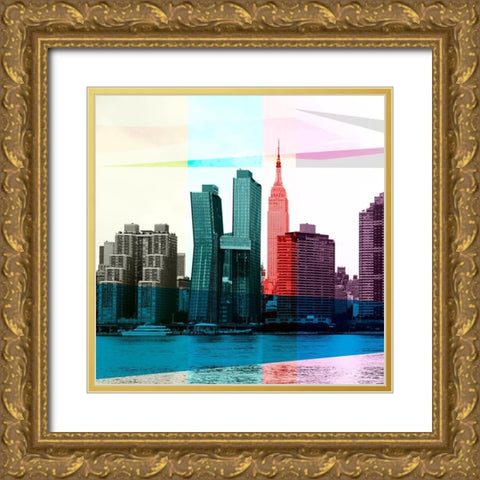 Heart of a City I Gold Ornate Wood Framed Art Print with Double Matting by Big City Photos