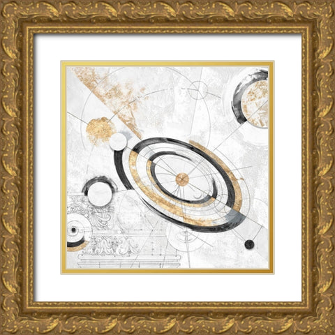 Costellazioni Gold Ornate Wood Framed Art Print with Double Matting by Armenti, Arturo