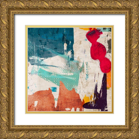 Colors Royale I Gold Ornate Wood Framed Art Print with Double Matting by Munson, Anne