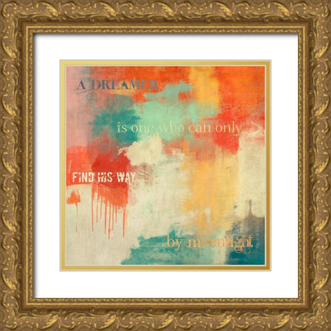 A Dreamer... Gold Ornate Wood Framed Art Print with Double Matting by Munson, Anne