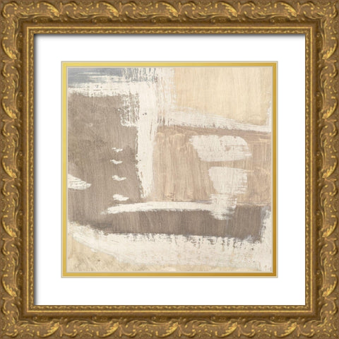 White Choreography I Gold Ornate Wood Framed Art Print with Double Matting by Munson, Anne