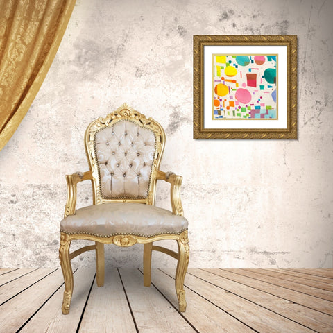 Glam Slam I Gold Ornate Wood Framed Art Print with Double Matting by Bacci, Leonardo