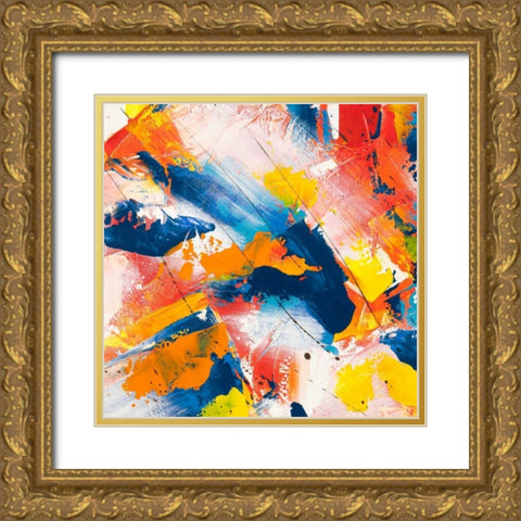 Waves crashing in the summer sky I Gold Ornate Wood Framed Art Print with Double Matting by Ferri, Bob