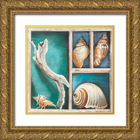 Collection of Memories I Gold Ornate Wood Framed Art Print with Double Matting by Broome, Ted