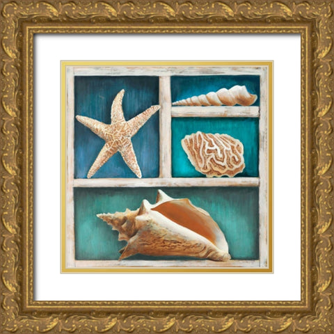 Collection of Memories VI Gold Ornate Wood Framed Art Print with Double Matting by Broome, Ted