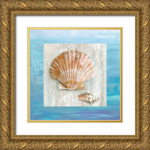 From the Sea I Gold Ornate Wood Framed Art Print with Double Matting by Broome, Ted