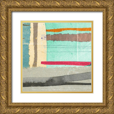 Straight Away II Gold Ornate Wood Framed Art Print with Double Matting by Viola, Bertel