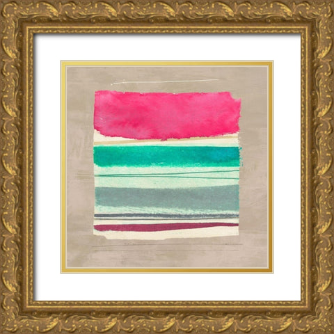 Sylvia I Gold Ornate Wood Framed Art Print with Double Matting by Viola, Bertel