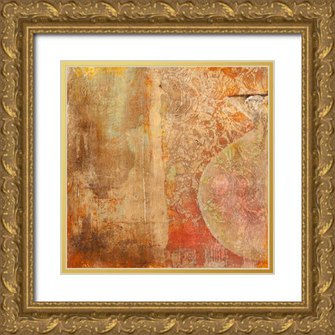 Dharma I Gold Ornate Wood Framed Art Print with Double Matting by Simoncelli, Charaka