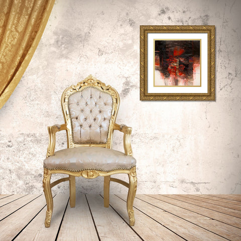 I riflessi della luna Gold Ornate Wood Framed Art Print with Double Matting by Censini