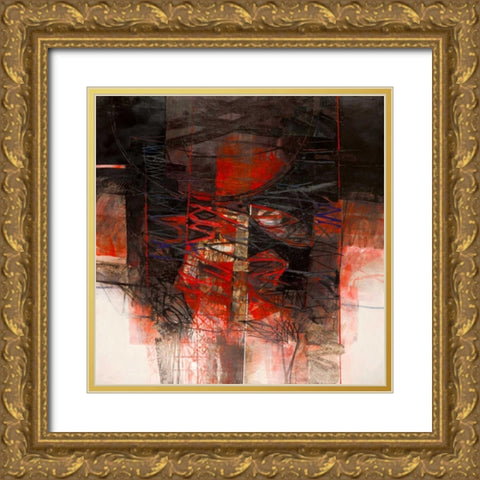 I riflessi della luna Gold Ornate Wood Framed Art Print with Double Matting by Censini