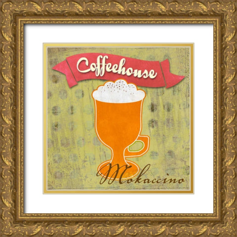 Mokaccino Gold Ornate Wood Framed Art Print with Double Matting by Teller, Skip