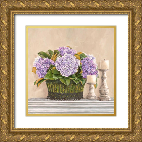 Memoires du jardin I Gold Ornate Wood Framed Art Print with Double Matting by Dellal, Remy