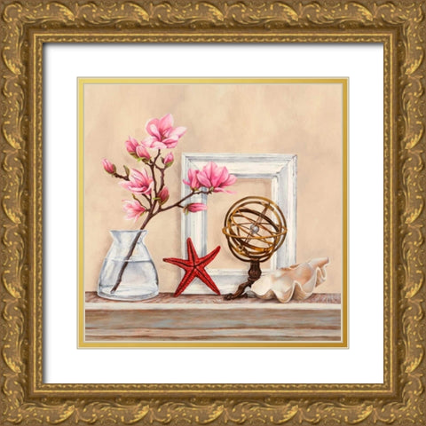 Memoires de voyage I Gold Ornate Wood Framed Art Print with Double Matting by Dellal, Remy