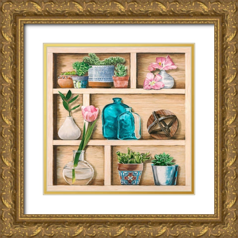 Collection de Memoires II Gold Ornate Wood Framed Art Print with Double Matting by Dolci, Elena