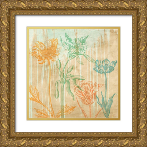 Botaniques Cochin 2 (detail) Gold Ornate Wood Framed Art Print with Double Matting by Eric, Chestier