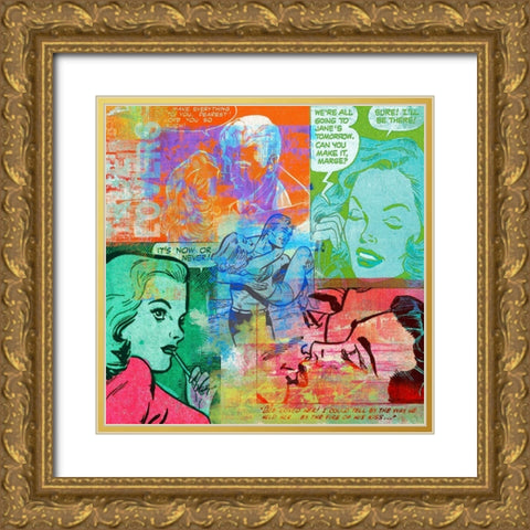 True Lovers Gold Ornate Wood Framed Art Print with Double Matting by Chestier, Eric