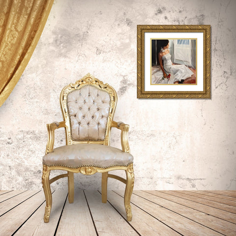 Appassionata Gold Ornate Wood Framed Art Print with Double Matting by Ciccone, Emilio