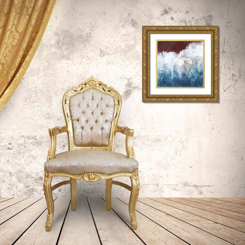 Mermaid Gold Ornate Wood Framed Art Print with Double Matting by Pagnoni, Erica