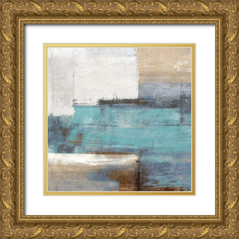 Oceanside I Gold Ornate Wood Framed Art Print with Double Matting by Falcone, Ruggero