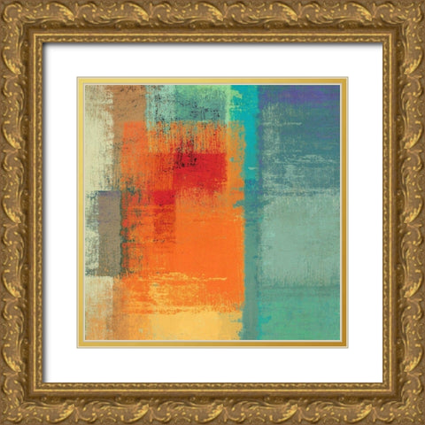 Rainbow Segment II Gold Ornate Wood Framed Art Print with Double Matting by Ruggero, Falcone