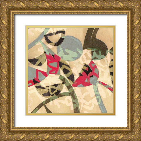 Manticore II (detail I) Gold Ornate Wood Framed Art Print with Double Matting by Hype, Hopper