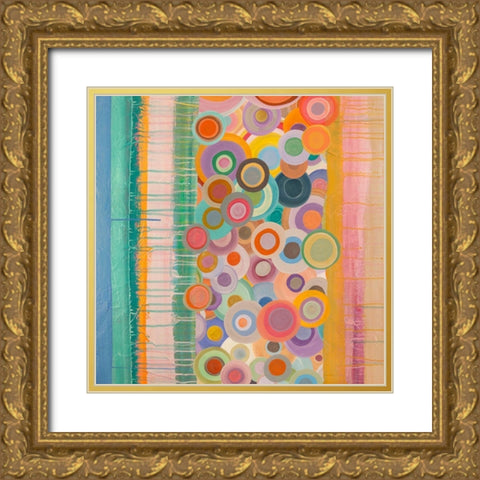 Primavera Pop I Gold Ornate Wood Framed Art Print with Double Matting by Corrado, Italo