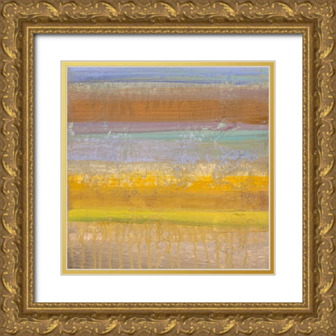 Geo I Gold Ornate Wood Framed Art Print with Double Matting by Corrado, Italo