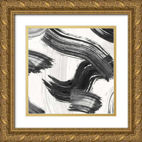 Happening (detail 2) Gold Ornate Wood Framed Art Print with Double Matting by Ikeda, Haru