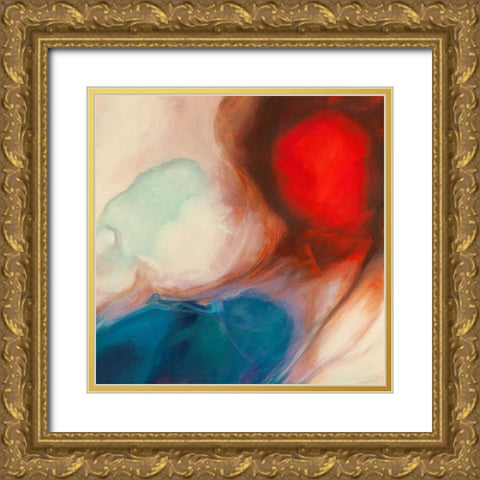 Shangri-La III Gold Ornate Wood Framed Art Print with Double Matting by Demos, Jean-Luc