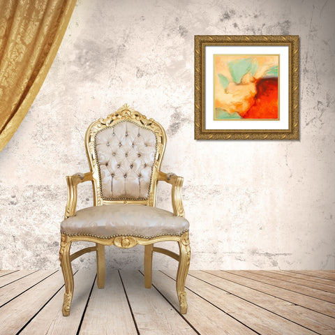 Namaste I Gold Ornate Wood Framed Art Print with Double Matting by Demos, Jean-Luc