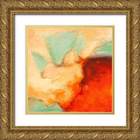 Namaste I Gold Ornate Wood Framed Art Print with Double Matting by Demos, Jean-Luc