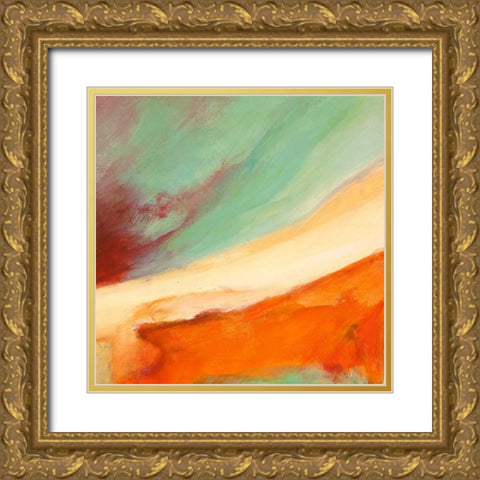 Namaste III Gold Ornate Wood Framed Art Print with Double Matting by Demos, Jean-Luc