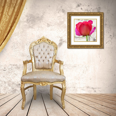 Spring Roses II Gold Ornate Wood Framed Art Print with Double Matting by Thomlinson, Jenny