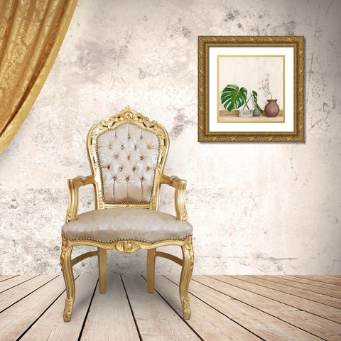 Minimalist Setting I Gold Ornate Wood Framed Art Print with Double Matting by Thomlison, Jenny