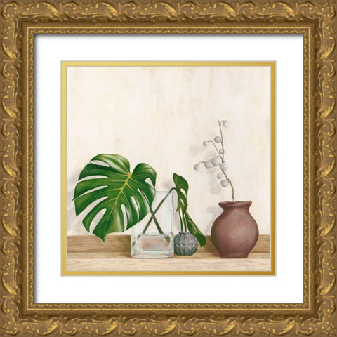 Minimalist Setting I Gold Ornate Wood Framed Art Print with Double Matting by Thomlison, Jenny