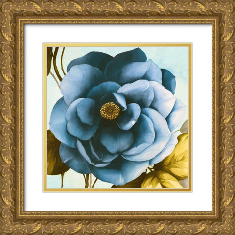 Azaleas III (detail) Gold Ornate Wood Framed Art Print with Double Matting by Keiko, Rei