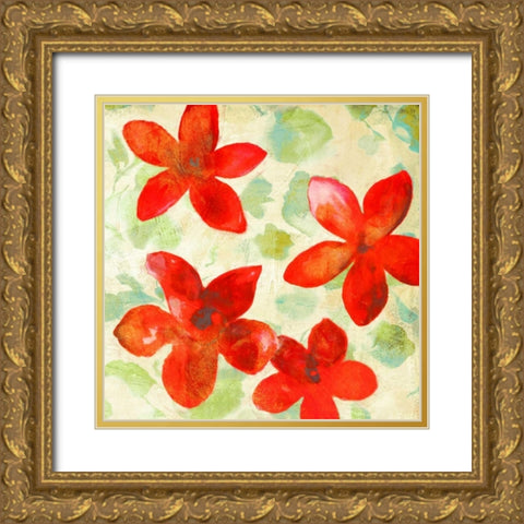 Printemps II Gold Ornate Wood Framed Art Print with Double Matting by Parr, Kelly