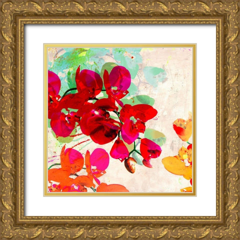 Orchidreams (detail) Gold Ornate Wood Framed Art Print with Double Matting by Kelly, Parr