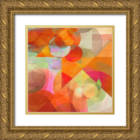 Dusk Gold Ornate Wood Framed Art Print with Double Matting by Kaj, Rama