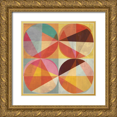 Chromatica I Gold Ornate Wood Framed Art Print with Double Matting by Kaj, Rama