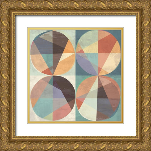 Chromatica III Gold Ornate Wood Framed Art Print with Double Matting by Kaj, Rama