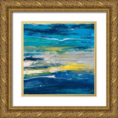 In volo sul mare II Gold Ornate Wood Framed Art Print with Double Matting by Lucas