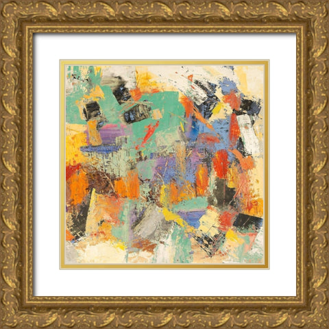 Rivoluzione colorata II (detail) Gold Ornate Wood Framed Art Print with Double Matting by Lucas