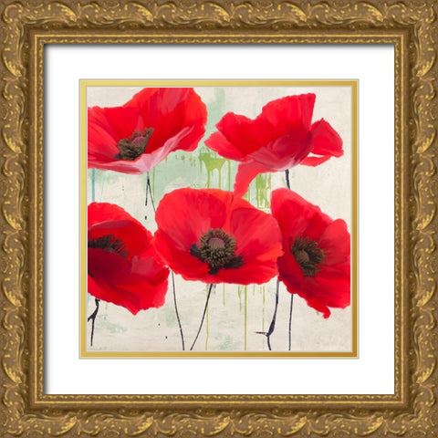 Pop Yes II Gold Ornate Wood Framed Art Print with Double Matting by Villa, Luca