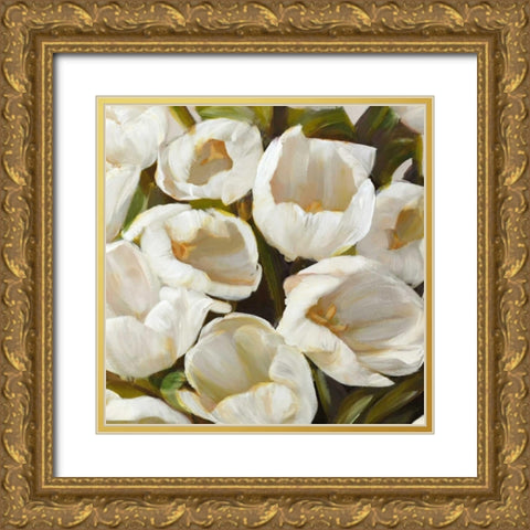 Bianco I Gold Ornate Wood Framed Art Print with Double Matting by Sanna, Leonardo